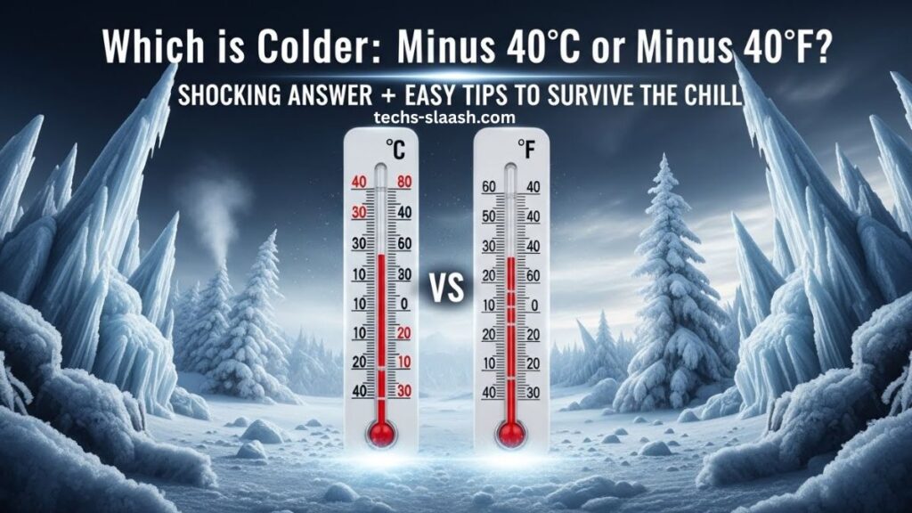 which is colder: minus 40°c or minus 40°f?