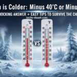 which is colder: minus 40°c or minus 40°f?