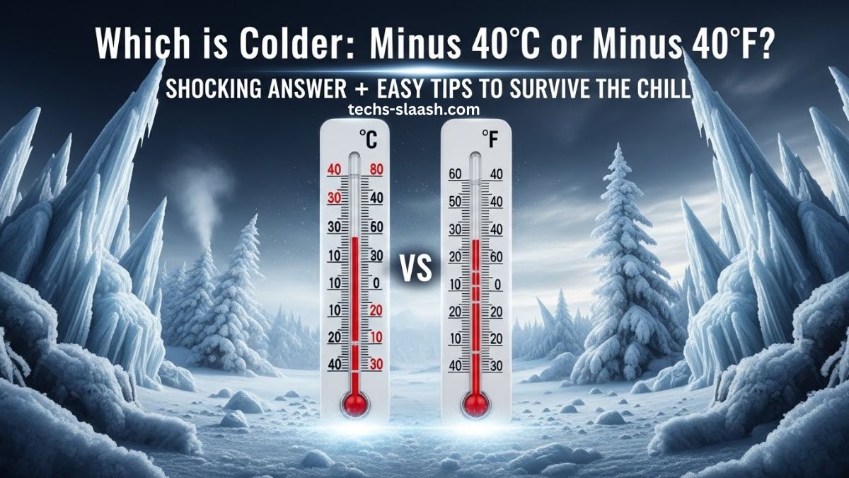 which is colder: minus 40°c or minus 40°f?
