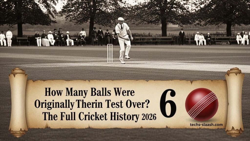 how many balls were originally there in one test over?